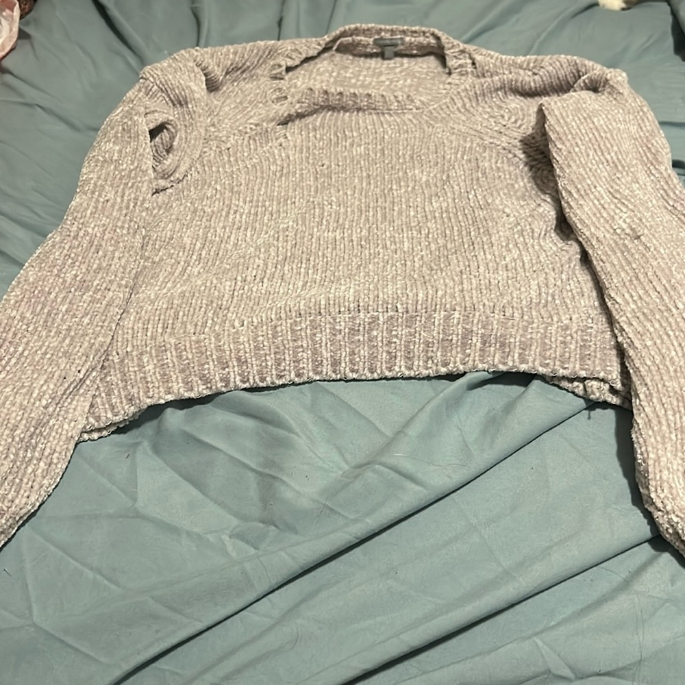 Light purple fuzzy sweater